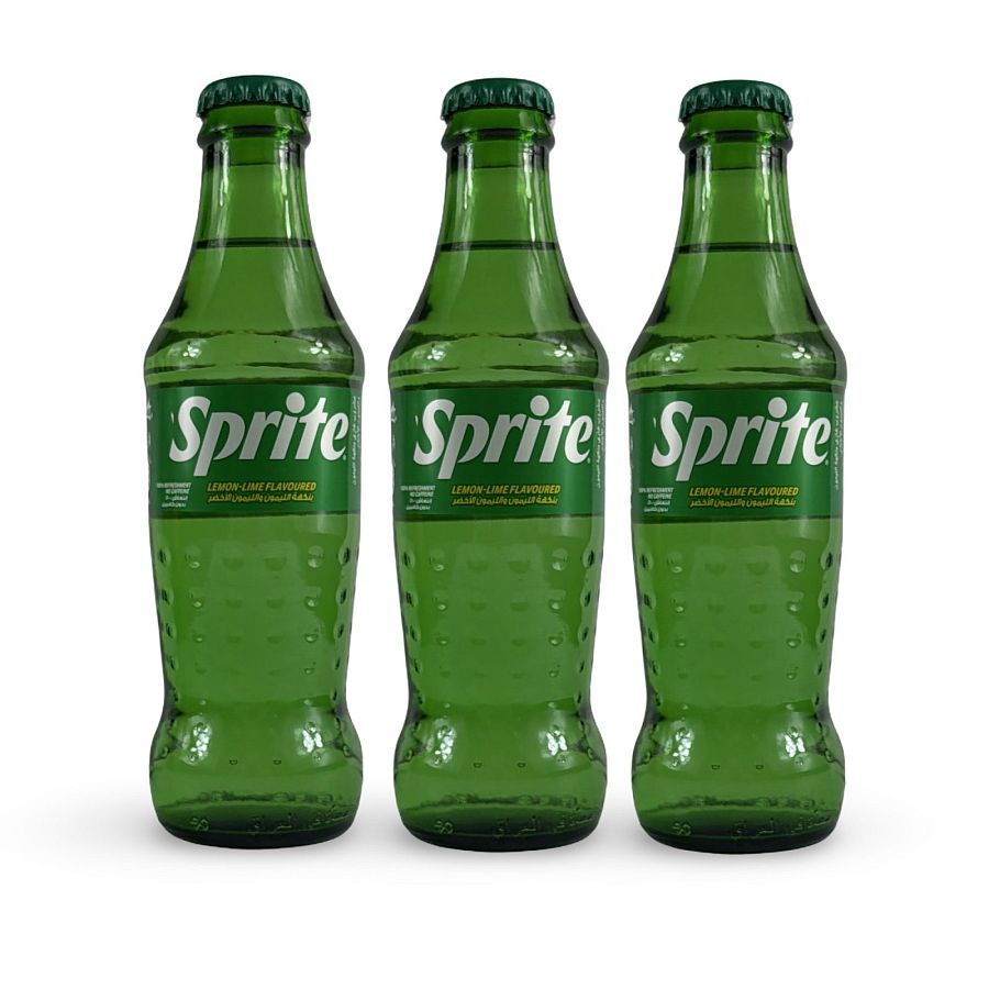 Imported Middle Eastern Sodas, 3 Glass Bottles | Sprite - Specialty Snack by Sprite