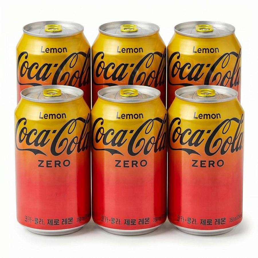 Imported Zero Sugar Sodas & Drinks 6 Pack | Lemon Coke Zero 12 oz Can - Specialty Snack by Fanta