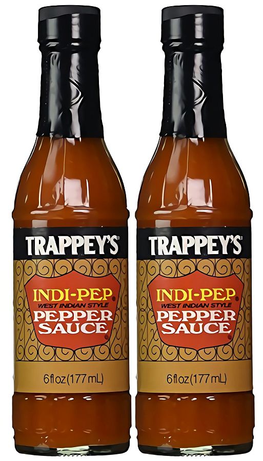 Indipep West Indian Style Pepper Hot Sauce – 6 fl oz Bottles, 2 Pack - Specialty Snack by B&G Foods