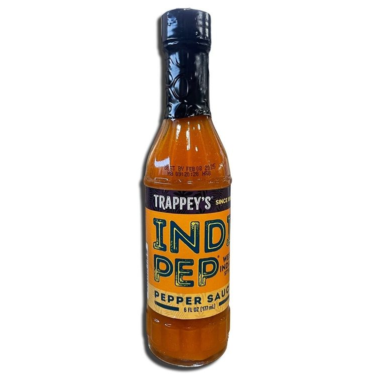 Indipep West Indian Style Pepper Hot Sauce – 6 fl oz Bottles, 6 Pack - Specialty Snack by Indipep