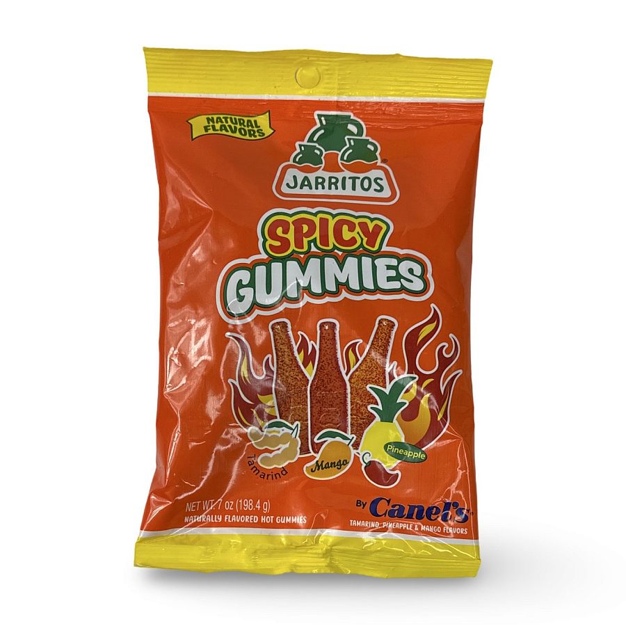 Jarritos Spicy Gummies: 7 oz Bag (Mango, Tamarind, Pineapple) - Specialty Snack by Tribeca Curations