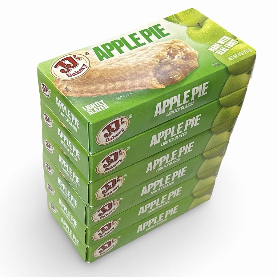 JJ's Bakery Classic Glazed Fruit & Cream Pies – 4 oz, 6 Pack | Apple - Specialty Snack by JJ's Bakery