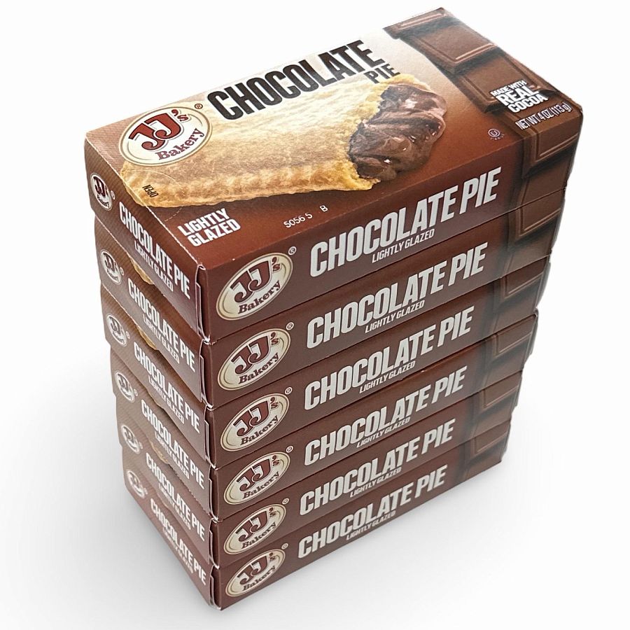 JJ's Bakery Classic Glazed Fruit & Cream Pies – 4 oz, 6 Pack | Chocolate - Specialty Snack by JJ's Bakery