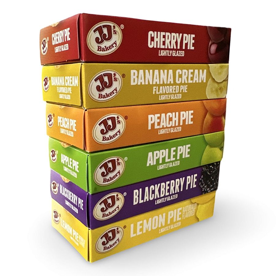 JJ's Bakery Fruit Pie Variety Pack | 6 Flavors | 6 Pack - Specialty Snack by JJ's Bakery