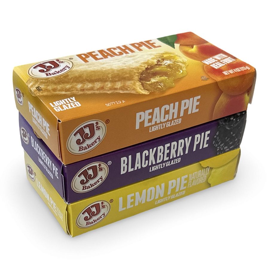 JJ's Bakery Pies Variety Pack (Lemon / Peach / Blackberry) | 12 Count - Specialty Snack by JJ's Bakery