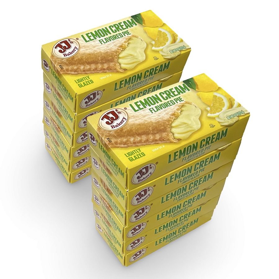 JJ's Bakery Snack Pie, Lemon Cream, Pack of 12 - Specialty Snack by JJ's Bakery