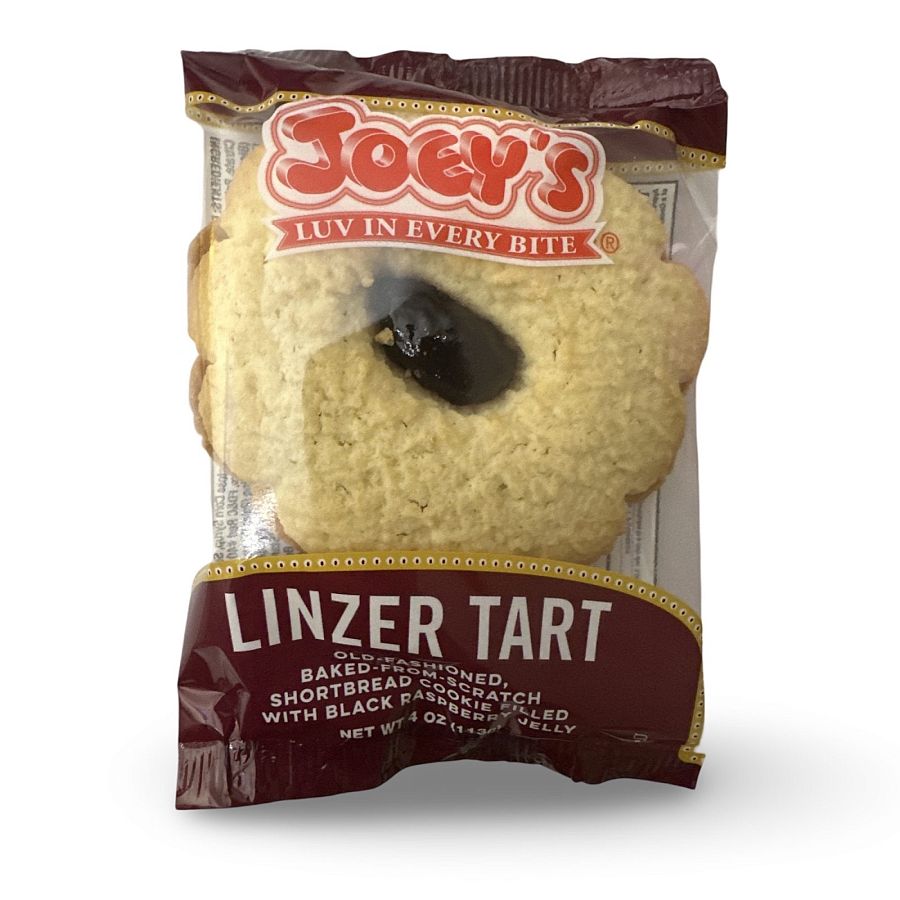 Joey's Linzer Tarts, 6 Count Classic Bakery Cookies with Fruity Filling - Specialty Snack by Joey's Bakery