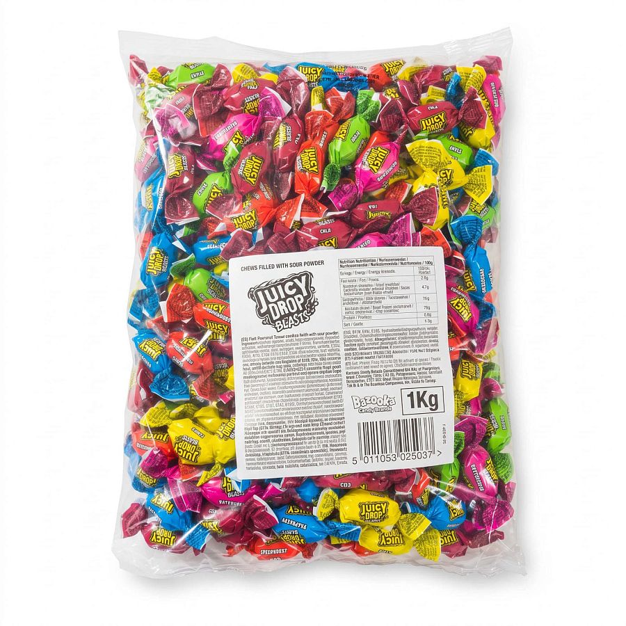 Juicy Drop UK Imported Candy | Juicy Drop Blasts Bulk Bag 1kg - Specialty Snack by Juicy Drop