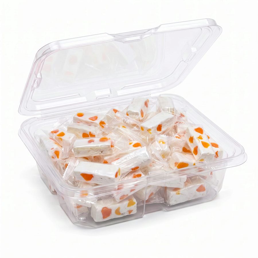Jujube Nougats | Soft & Chewy Nostalgic Candy, 1 lb | Orange Cream Pop - Specialty Snack by Carlotta's Bakery