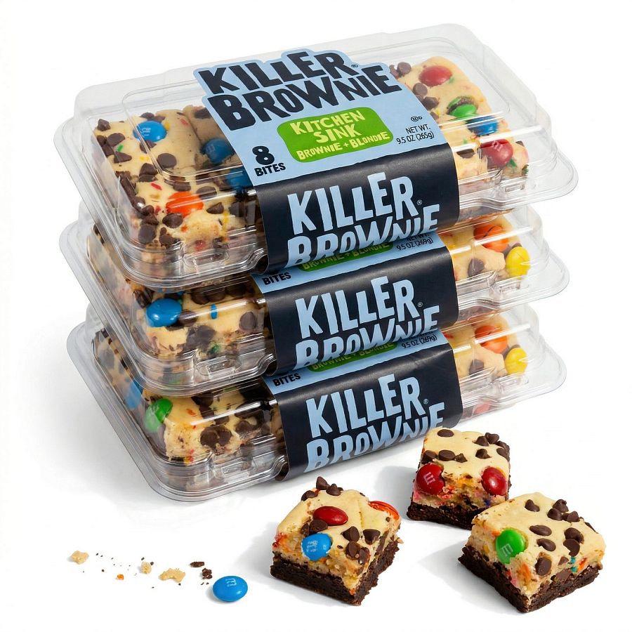 Killer Brownie Bites Value Pack | 8 Count | Kitchen Sink | Pack of 3 (24 Total Brownie Bites) - Specialty Snack by Killer Brownie
