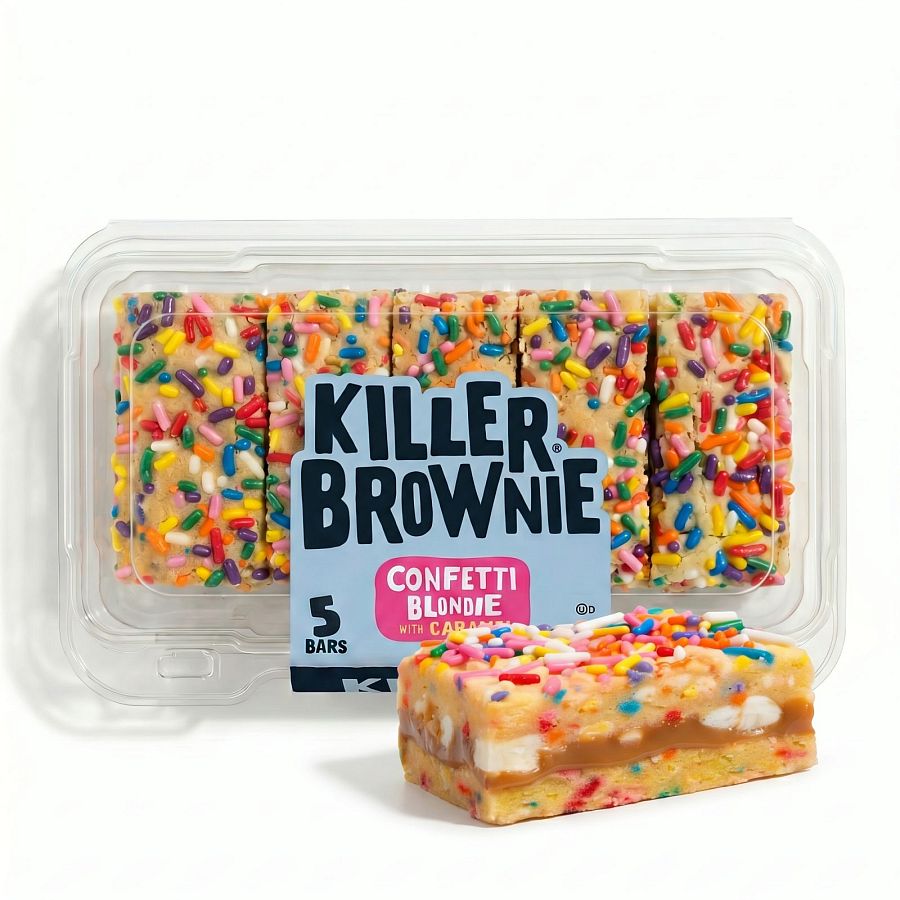 Killer Brownie Gourmet Brownie Bites or Bars Tray | Confetti - Specialty Snack by Killer Brownie