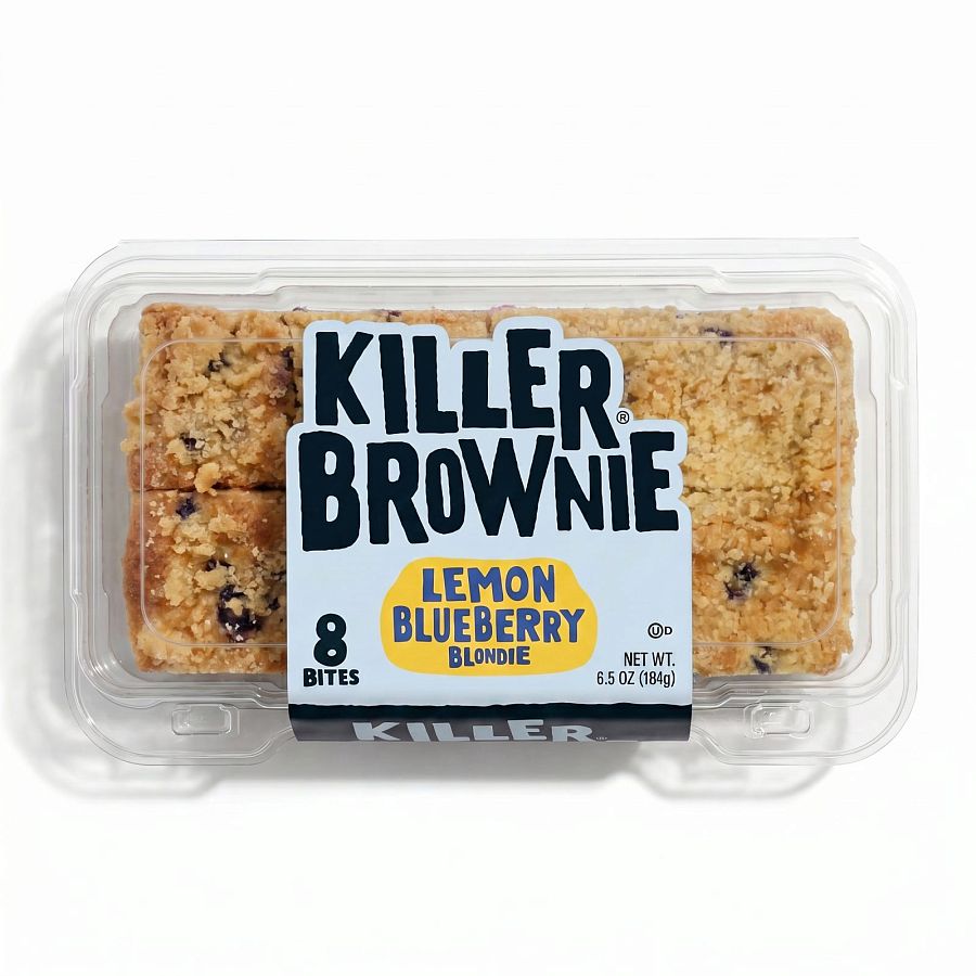 Killer Brownie Gourmet Brownie Bites Tray | Lemon Blueberry - Specialty Snack by Killer Brownie