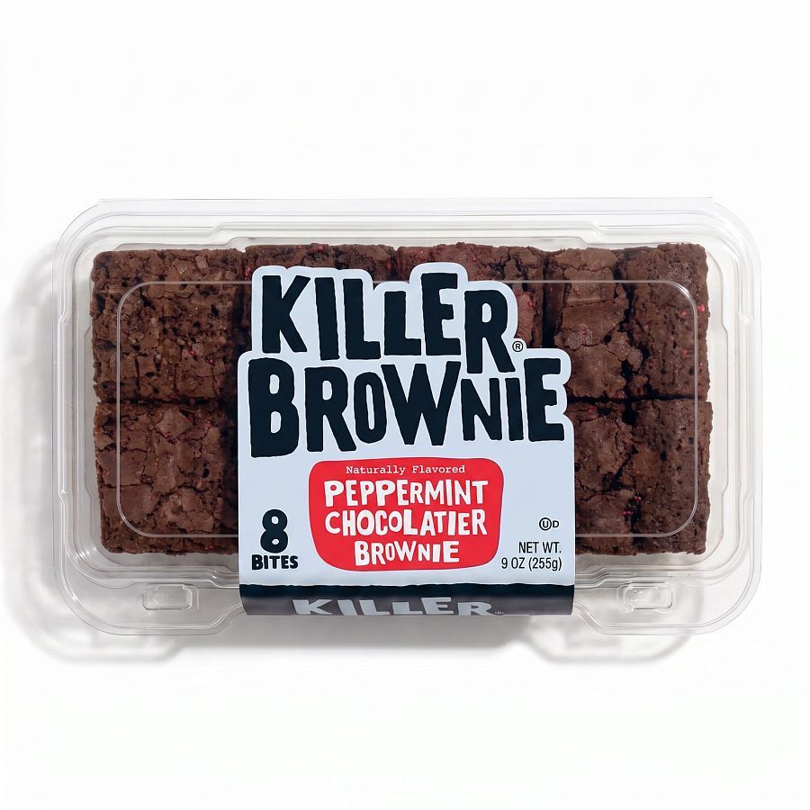 Killer Brownie Gourmet Brownie Bites Tray | Peppermint Chocolatier - Specialty Snack by Killer Brownie