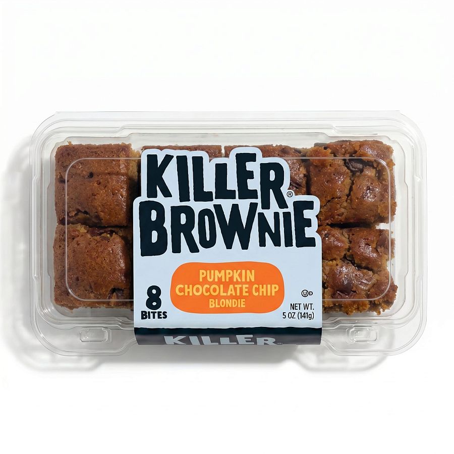 Killer Brownie Gourmet Brownie Bites Tray | Pumpkin - Specialty Snack by Killer Brownie