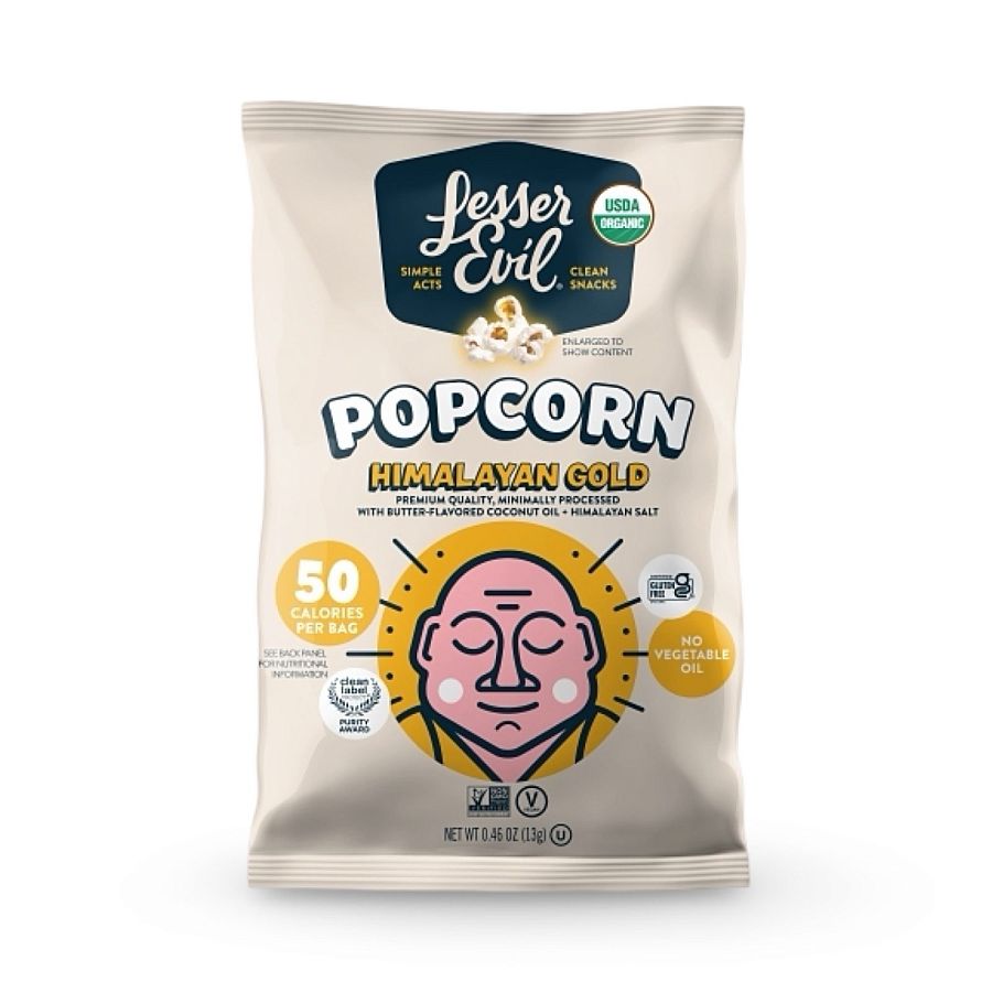 LesserEvil Smart Portion Snack Bags – 16 Pack (0.6 oz Avg) | Himalayan  Gold Popcorn - Specialty Snack by LesserEvil