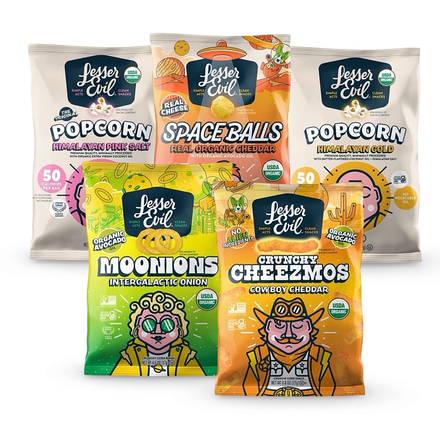 LesserEvil Smart Portion Snack Bags – 20 Pack (0.6 oz Avg) | 5 Flavor Variety Pack - Specialty Snack by LesserEvil