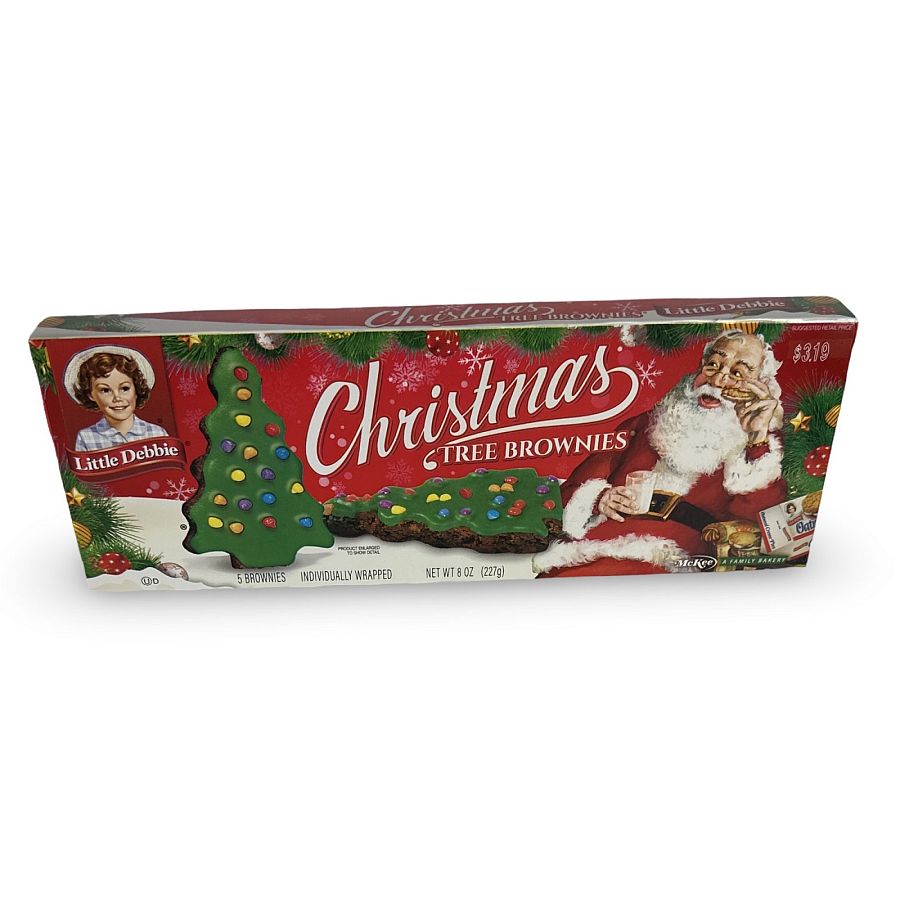 Little Debbie Christmas Themed Snack Cakes Multipack Box | Flavor: Christmas Tree Brownies - Specialty Snack by Little Debbie