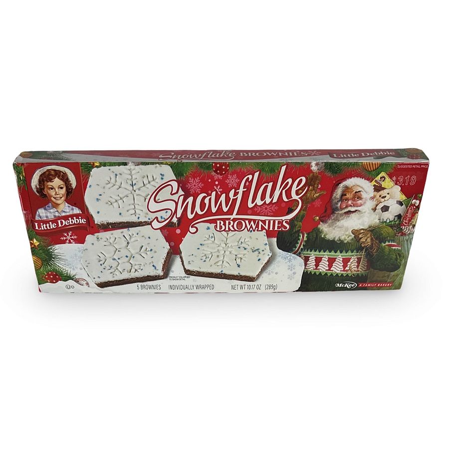Little Debbie Christmas Themed Snack Cakes Multipack Box | Flavor: Snowflake Brownies - Specialty Snack by Little Debbie