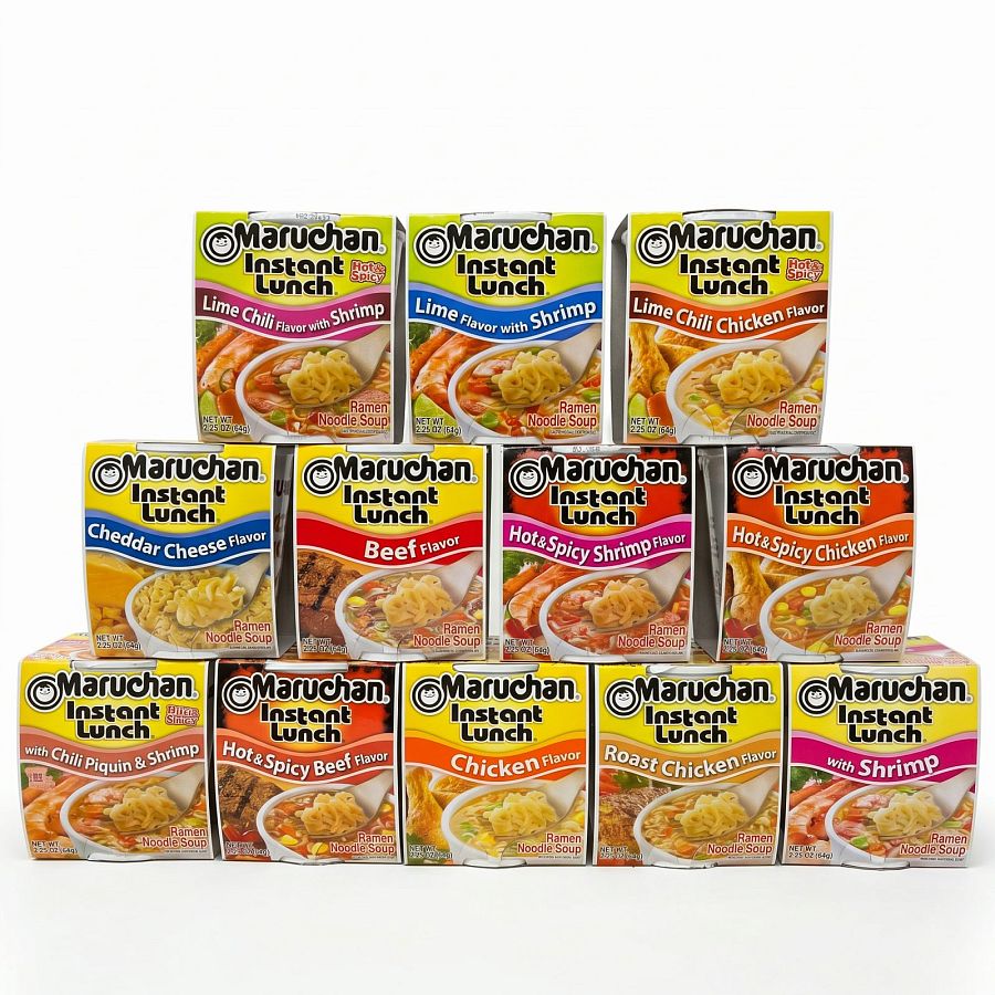 Maruchan Ramen Variety Packs – 12 Flavor Cup Noodles - Specialty Snack by Maruchan