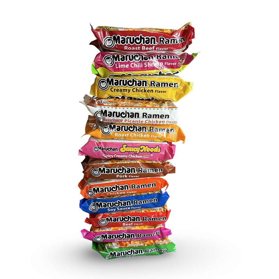 Maruchan Ramen Variety Packs – 12 Flavor Packet Assortment - Specialty Snack by Maruchan