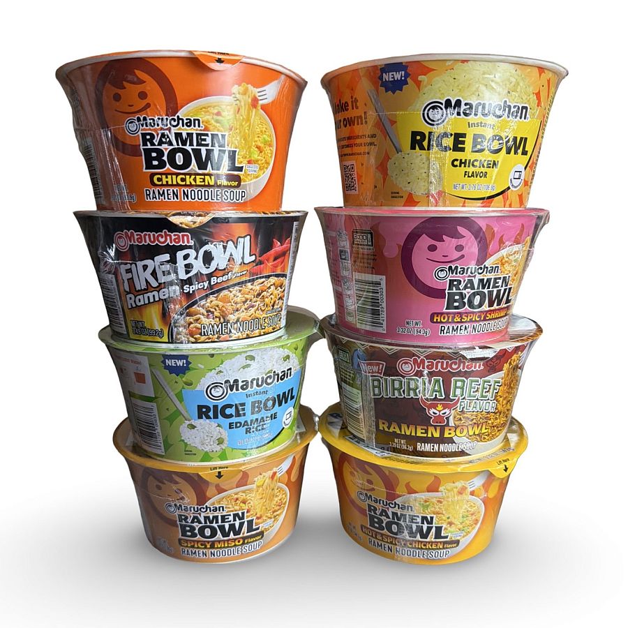 Maruchan Ramen Variety Packs – 8 Flavor Bowl Selection - Specialty Snack by Maruchan