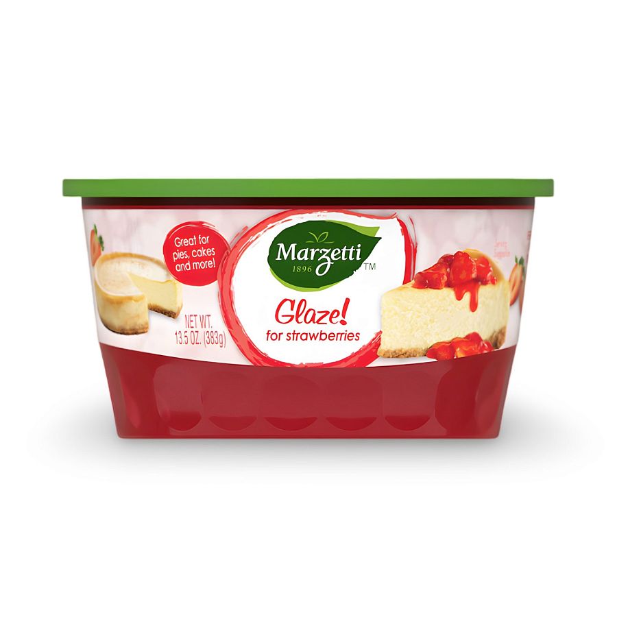 Marzetti Fruit Dips & Dessert Glazes – Strawberry Glaze, 13.5 Oz Tub - Specialty Snack by Marzetti