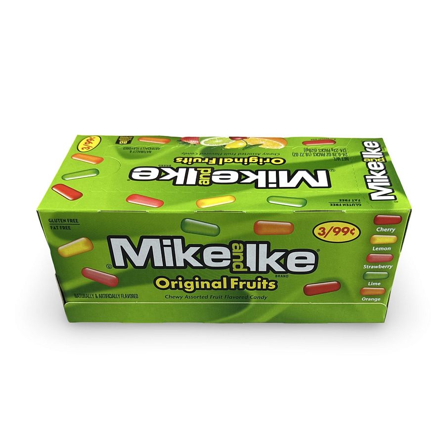 Mike & Ike Chewy Candy – 24 Count Theater Box, Original - Specialty Snack by Mike and Ike