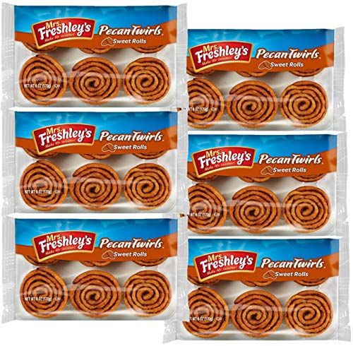Mrs. Freshley's Pecan Twirls Sweet Rolls | 36 Count - Specialty Snack by Mrs. Freshley's