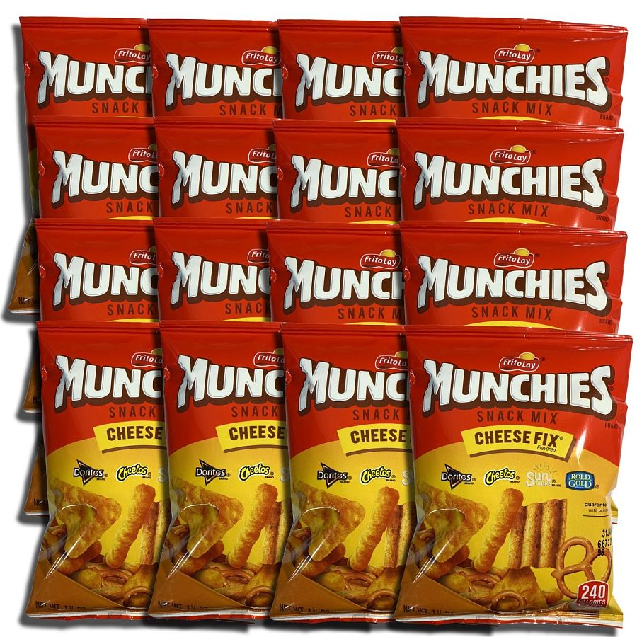 Munchies Snack Mix Cheese Fix | 1.75 Oz | Pack Of 16 - Specialty Snack by Frito-Lay