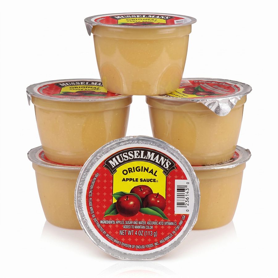 Musselman's Applesauce Cups | 6 x Original Applesauce Cups 4 oz - Specialty Snack by Musselman's