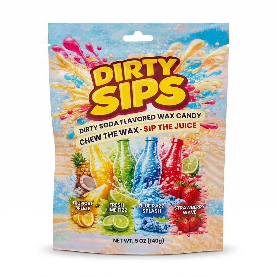 Nauti Labs Experimental Candy | Dirty Sips 5 oz Bag - Specialty Snack by Nauti Labs