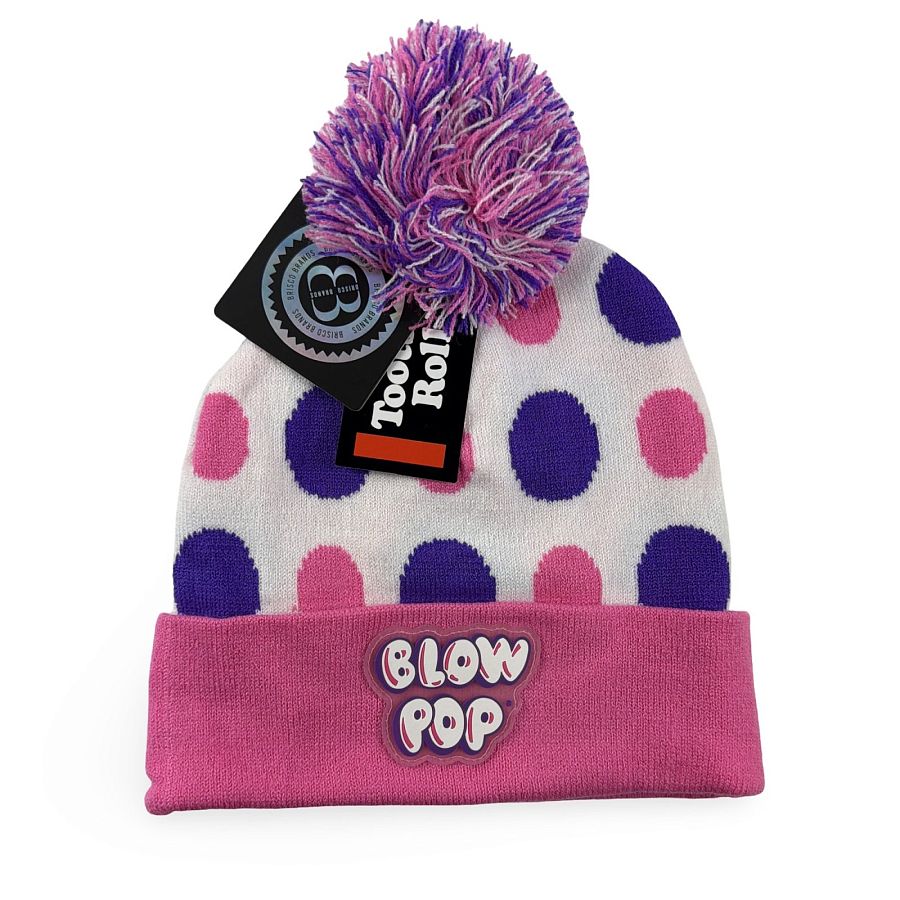 Nostalgic Candy-Themed Winter Hats – Officially Licensed Beanies | One Size Fits All | Tootsie Roll, Sugar Daddy, Dubble Bubble, Blow Pop Designs - Specialty Snack by Dubble Bubble