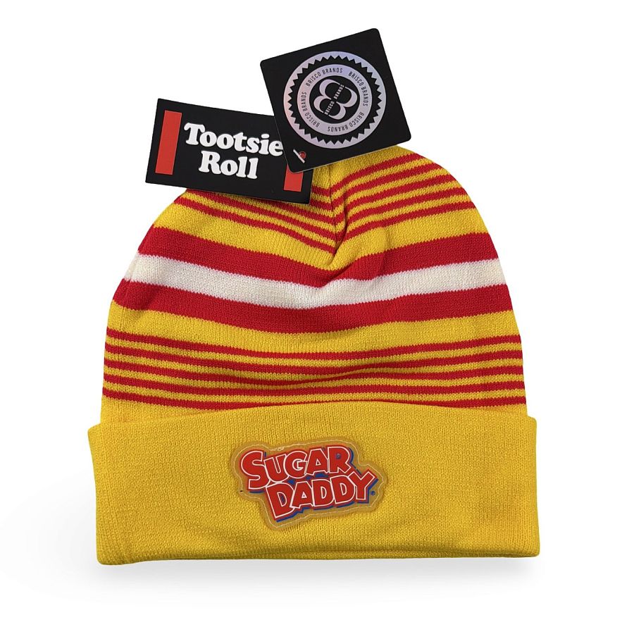 Nostalgic Candy-Themed Winter Hats – Officially Licensed Beanies | One Size Fits All | Sugar Daddy - Specialty Snack by Sugar Daddy