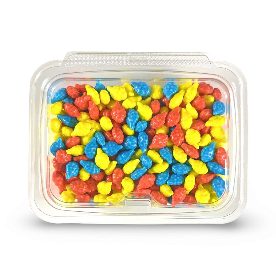 Nostalgic Cotton Candy Bite Size Candies Nuggets: Blue Raspberry, Cherry, & Lemon | 1 lb. - Specialty Snack by Cotton Candy