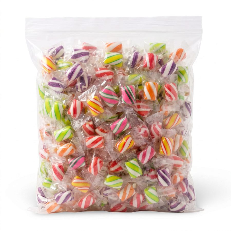 Nostalgic Hard Cylinder Candy Mix 2 lb Bags, Atkinson's Mint Twist |Fruitie Tootie - Specialty Snack by Atkinson's