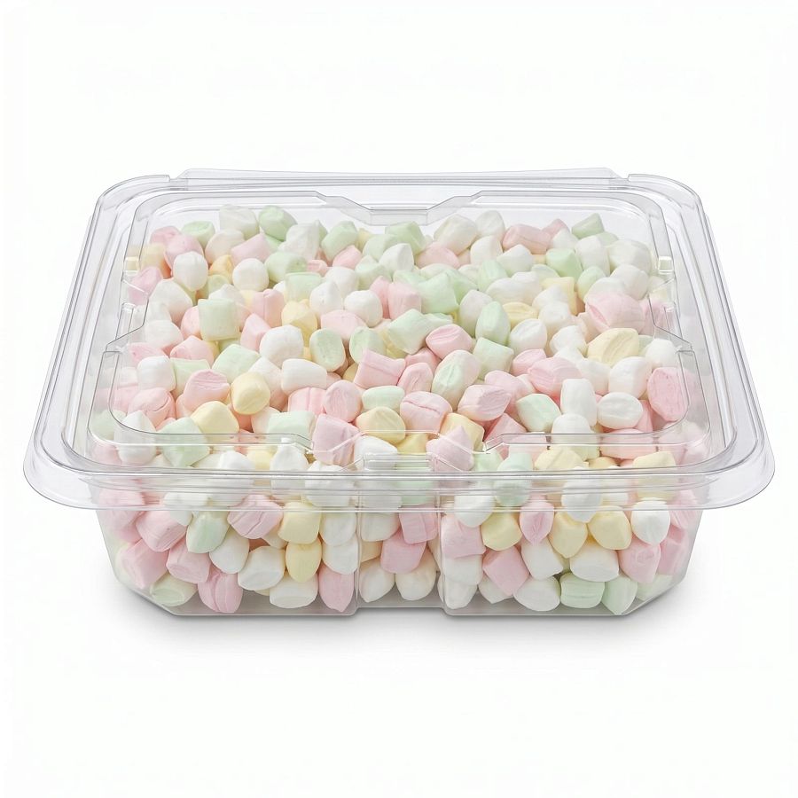 Nostalgic Meltaway Mint Candies, Soft Pastel Mint 2 lb Tub - Specialty Snack by TRIBECA CURATIONS
