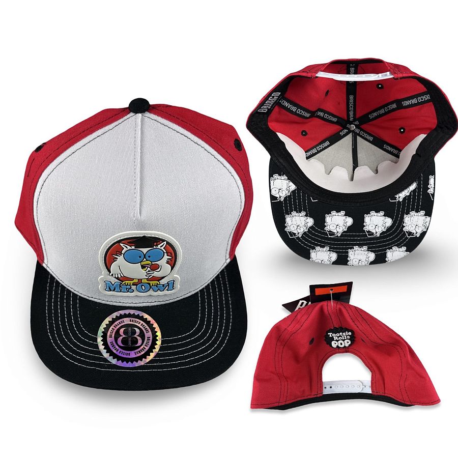 Nostalgic Tootsie Roll Mr. Owl Candy Themed Sport Hat, Officially Licensed, One Size Adjustable - Specialty Snack by Tootsie Roll