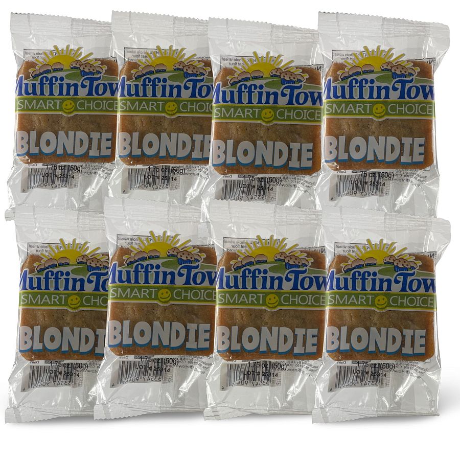 Nostalgic Whole Grain School Mini Loaf Cakes – 8 Pack | Muffintown- Blondie - Specialty Snack by Muffintown