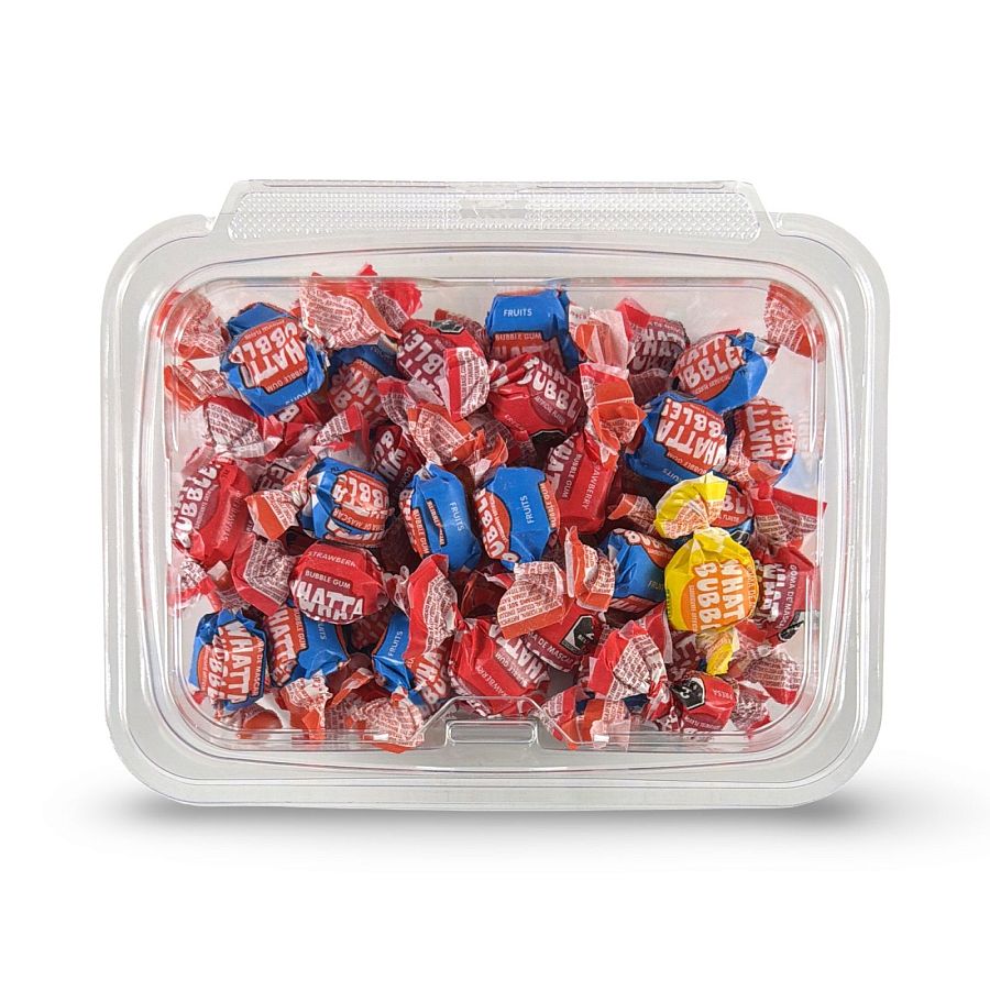 Nostalgic Wrapped Chewing Gum Candy – Tub | Whatta Bubble (8 Oz) - Specialty Snack by Whatta Bubble