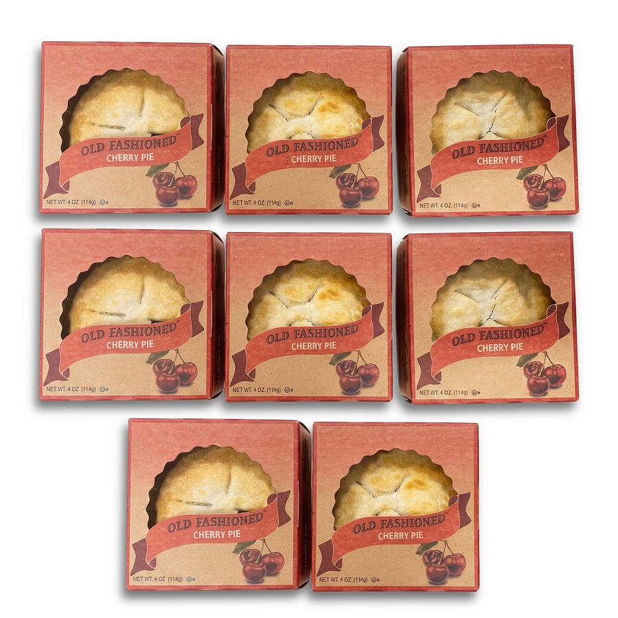 Old Fashioned 4" Mini Snack Pies, 8 Pack | Cherry - Specialty Snack by Rise Baking Company