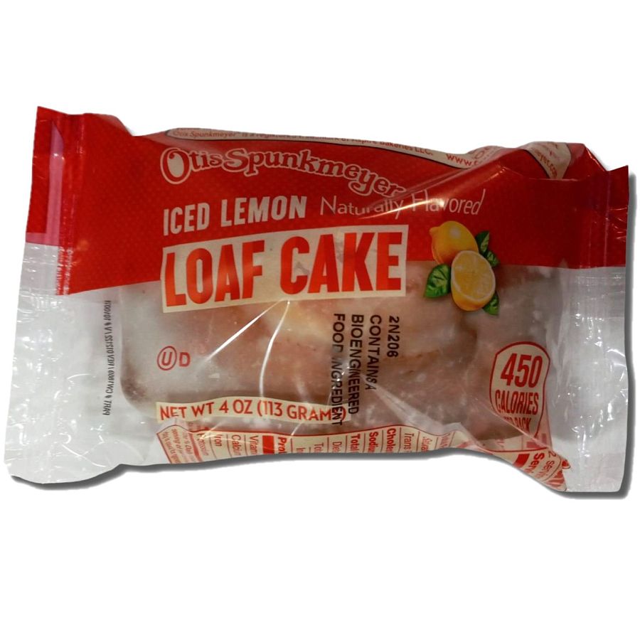 Otis Spunkmeyer Iced Lemon Loaf Cake 4 Oz | Pack of 12 - Specialty Snack by Otis Spunkmeyer