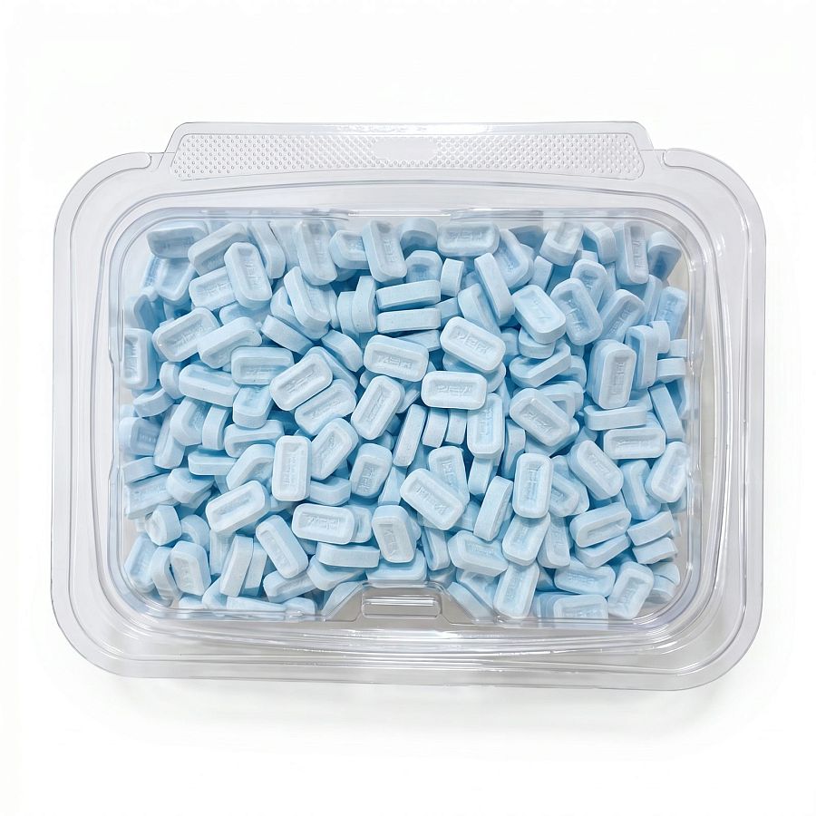 Pez Nostalgic Blueberry Candy Fruit Tablets Unwrapped, 1 Lb Tub - Specialty Snack by Pez