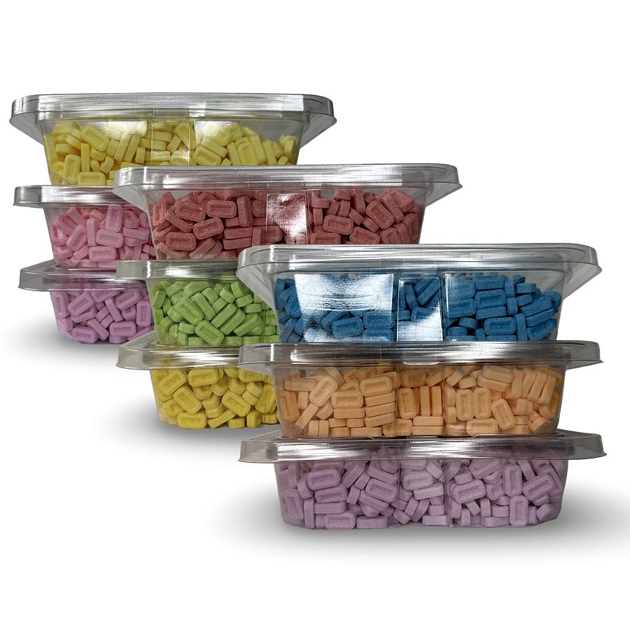Pez Nostalgic Candy Fruit Tablets Unwrapped, 1 Lb Tub - Specialty Snack by PEZ