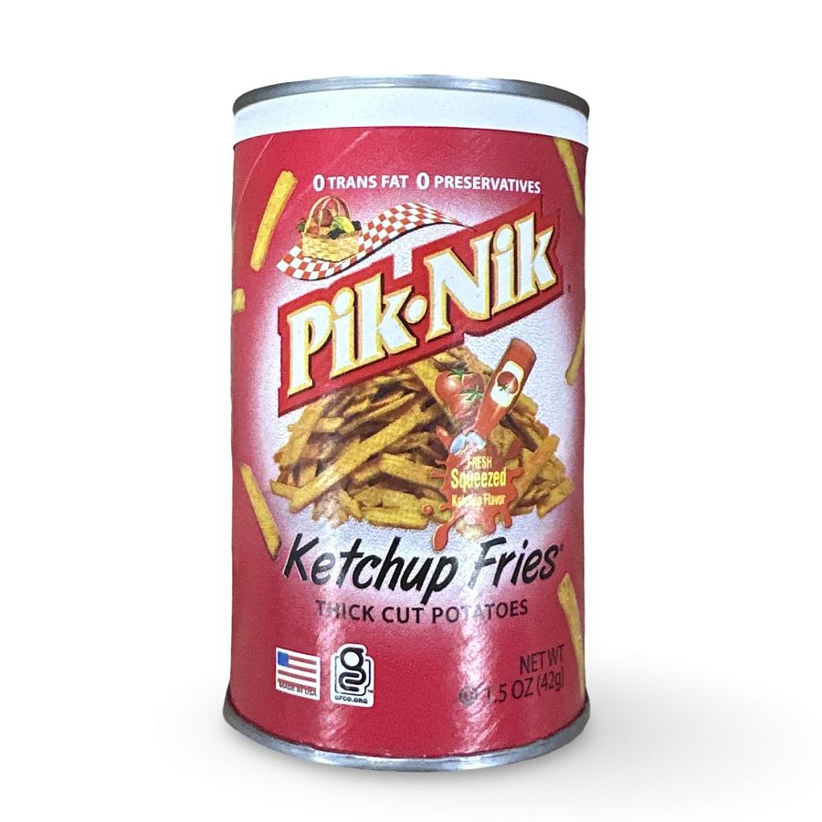 Pik Nik Nostalgic Shoestring Potato Sticks, Ketchup, 10 Total - Specialty Snack by Pik-Nik