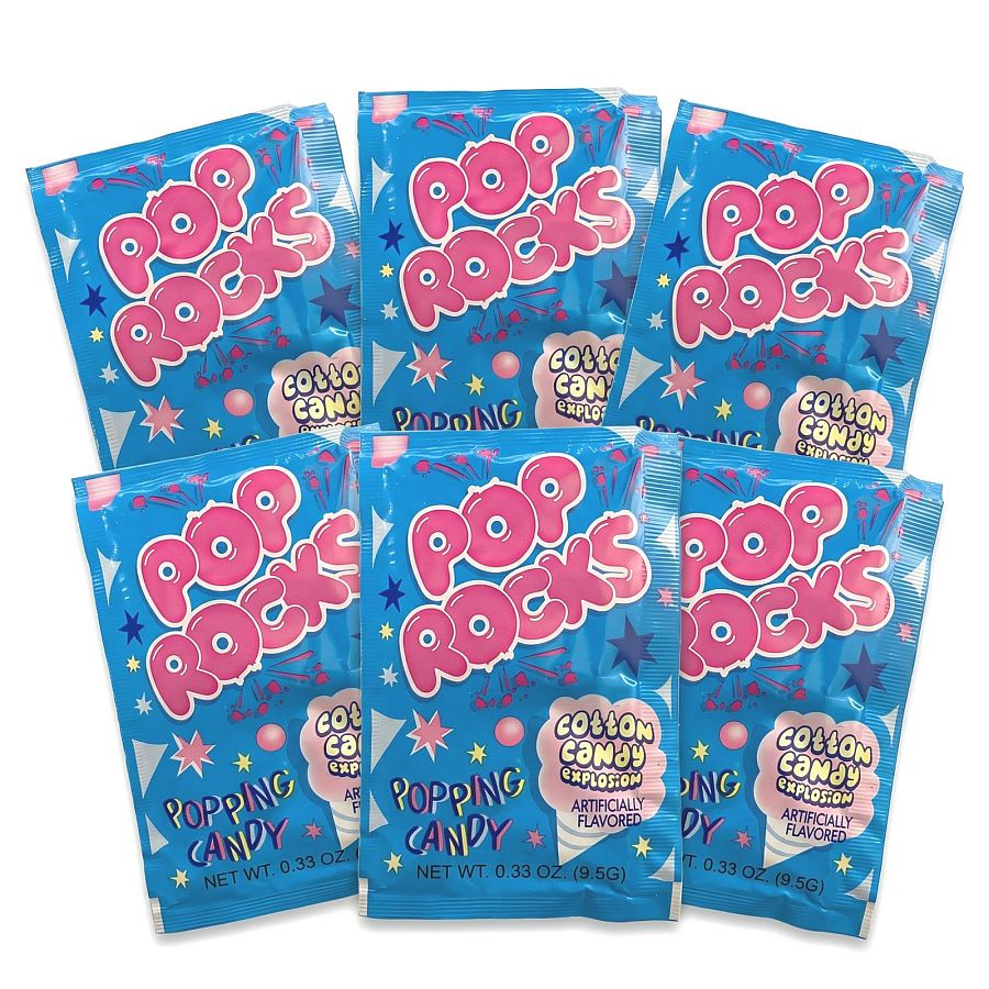 Pop Rocks Popping Candy, Gum & Dips 6 Pack | Cotton Candy - Specialty Snack by Pop Rocks