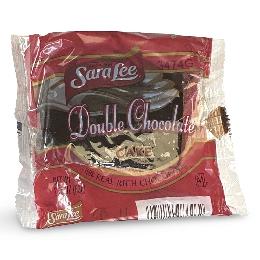 Sara Lee Iced Double Chocolate Cake – 2.5 oz Individually Wrapped Chocolate Snack Cakes, Pack of 12 - Specialty Snack by Sara Lee