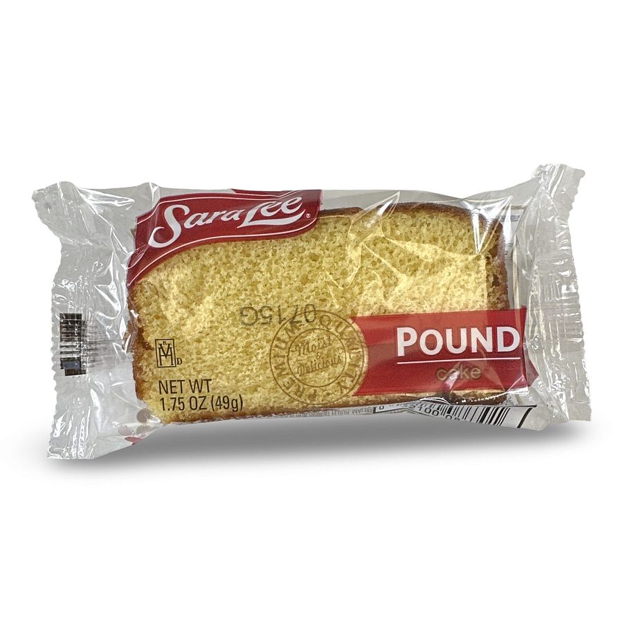 Sara Lee Individually Wrapped Buttery Pound Cake, 1.75 Oz, 12 Pack - Specialty Snack by Sara Lee