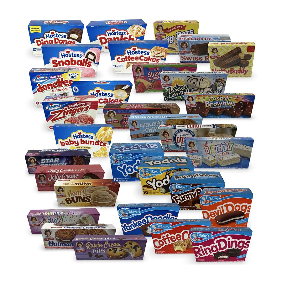 Snack Cake Mystery Box Assortment | 10 Full Boxes Featuring Hostess, Little Debbie, Drake’s & More | Surprise Gift Variety of Classic Snack Favorites - Specialty Snack by Hostess