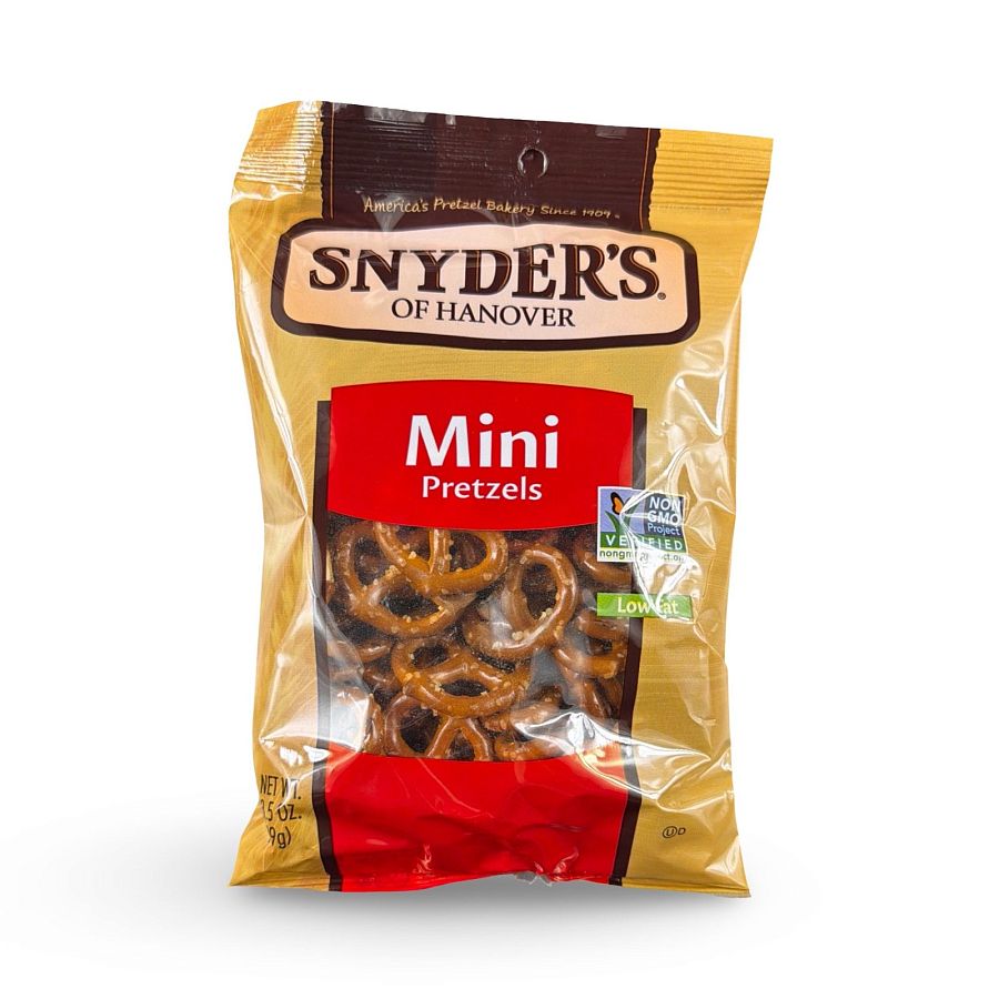 Snyder's of Hanover Pretzels – 3.5 oz Bags, 4 Pack | Choose Rounds Butter, Rounds Sea Salt, Mini Pretzels, Nibblers or Variety Pack - Specialty Snack by Snyder's of Hanover