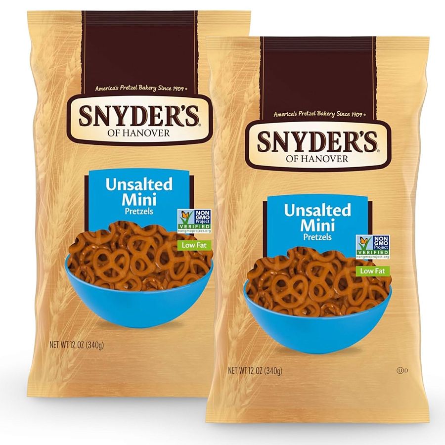 Snyder's of Hanover Mini-Unsalted Pretzels, 12 oz | 2 Pack - Specialty Snack by Quidsi